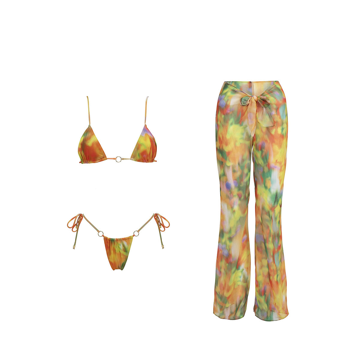 Three-Piece Bikini  Sexy Separated Women's Swimsuit