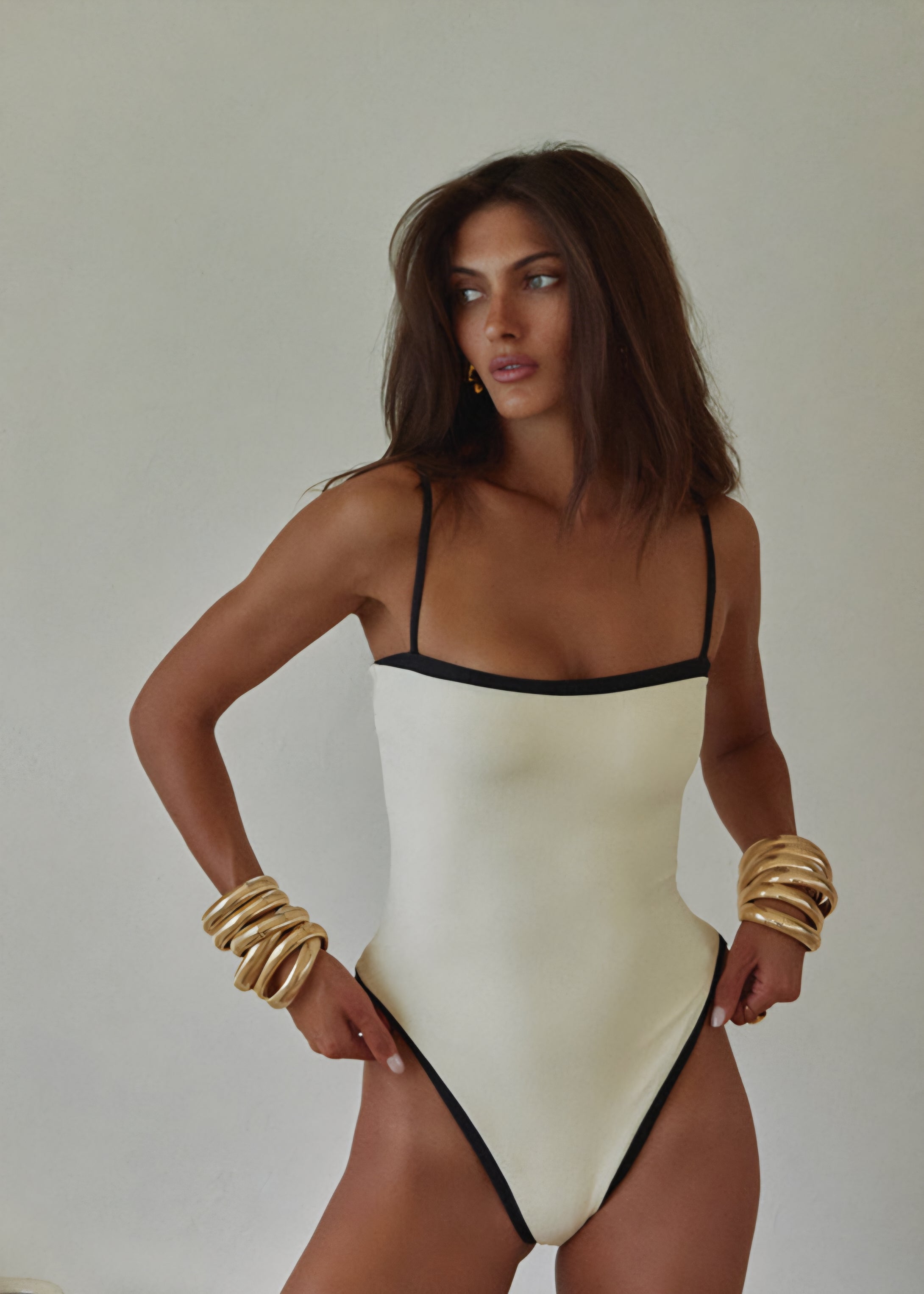 Binary Swim One Piece - Salt & Shadow